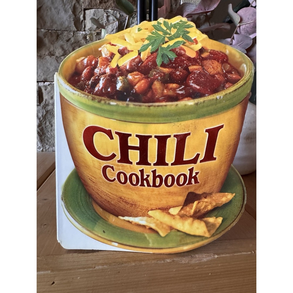 Chili Cookbook Die Cut Shaped Hardcover Recipe Book Publications International